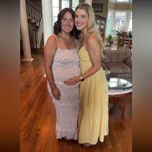 Pink floral Maternity dress